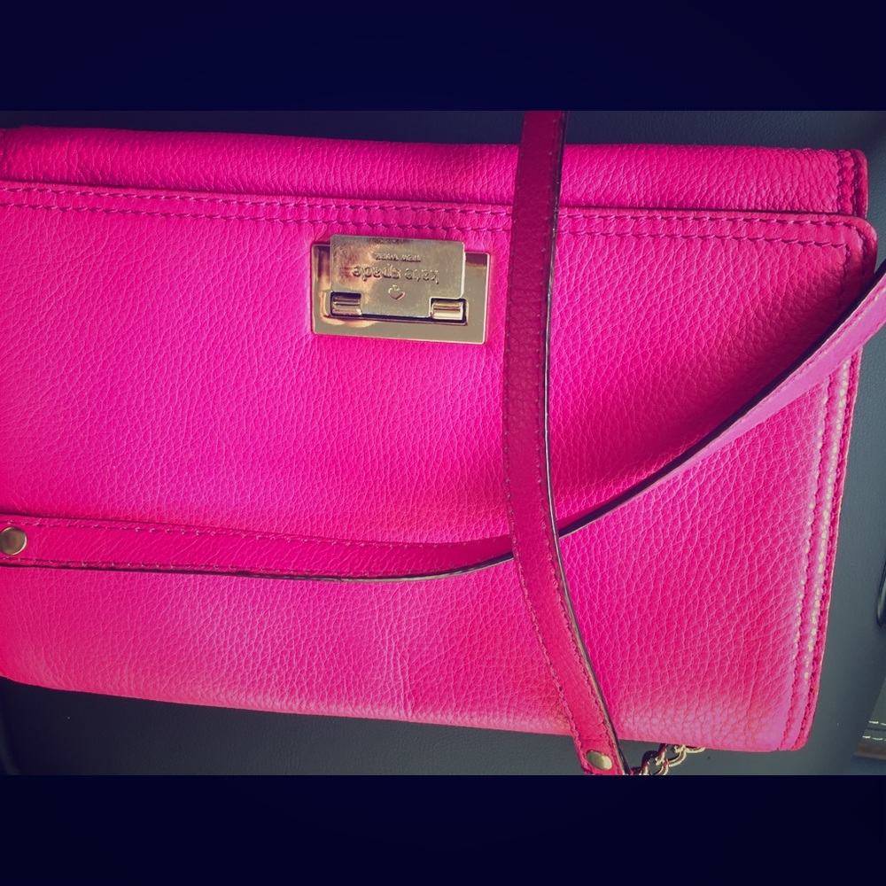 Pink Kate Spade crossbody purse
